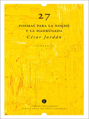 cover image of 27 poemas para la noche y la madrugada